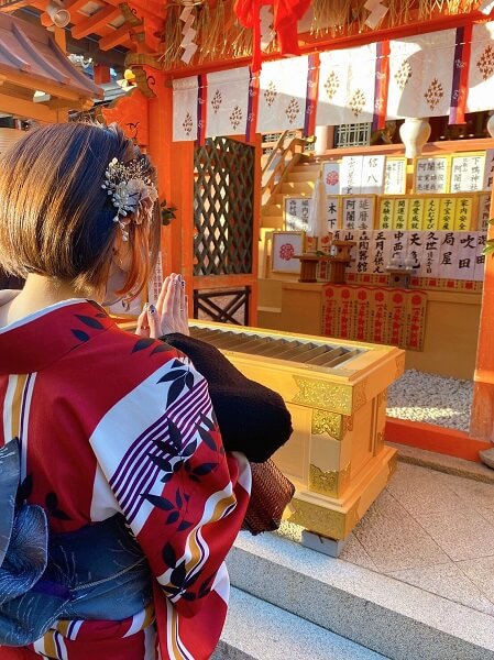 冬の京都で着物レンタルの防寒対策